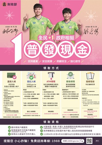 普發現金宣導海報